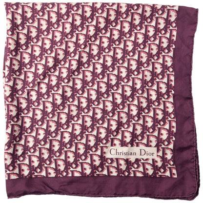 Vintage 90s Dior Monogram Pixel Silk Scarf