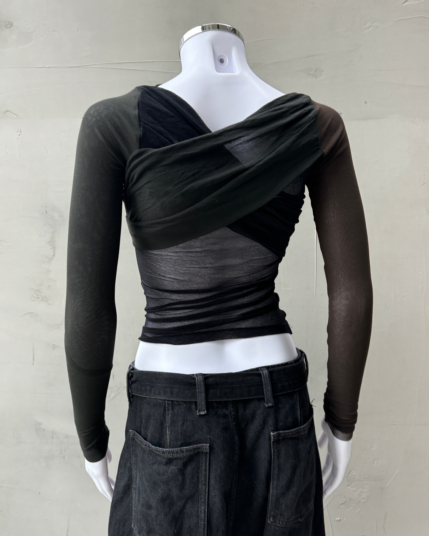 PLEIN SUD 2000'S WRAP MESH TOP | Small, Multicoloured