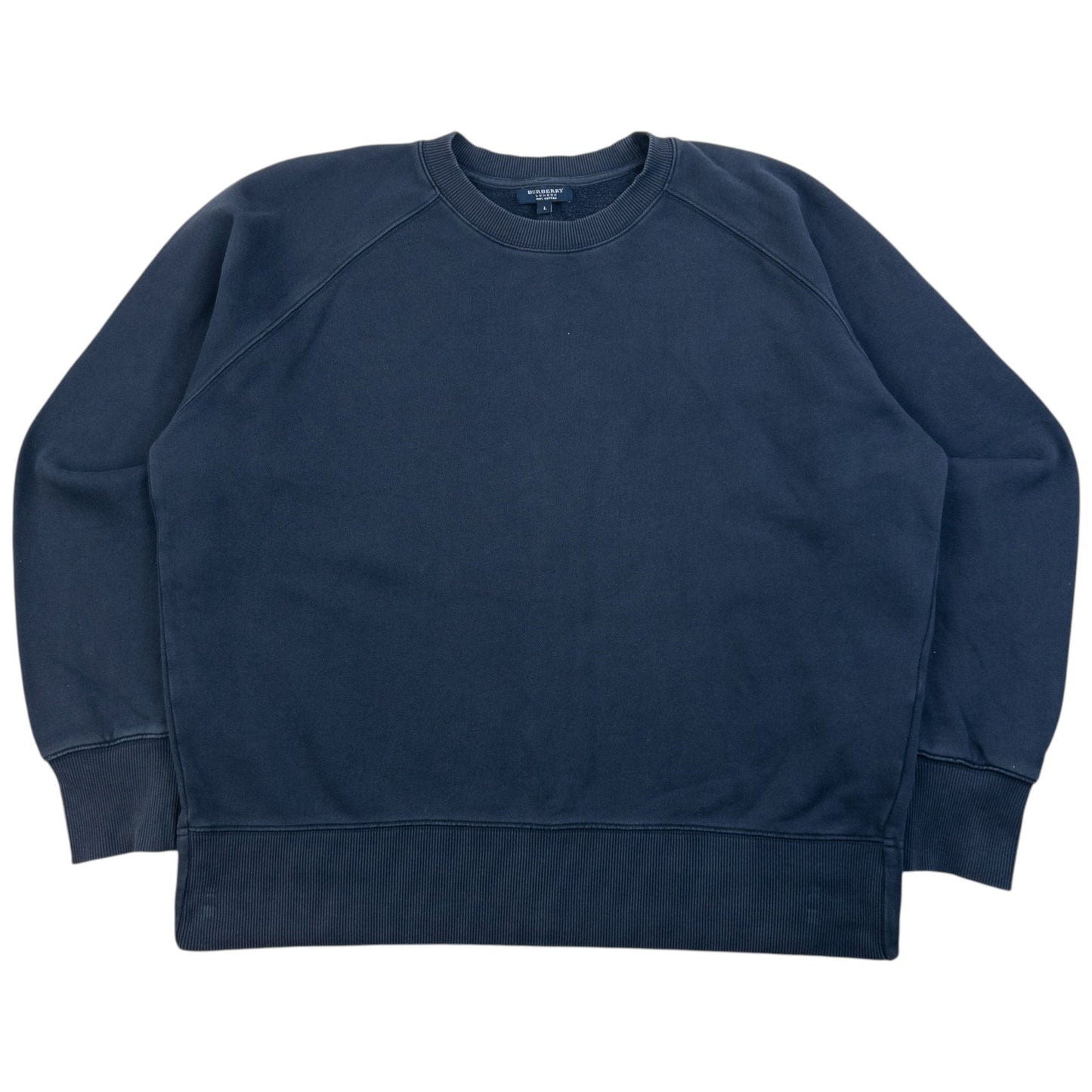 Vintage 2000s Burberry Sweatshirt Size L | Large, Navy
