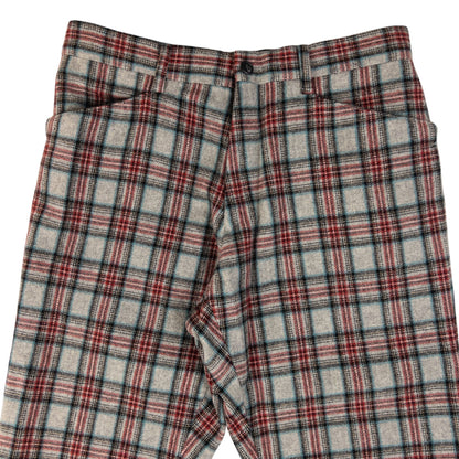 Vintage PPFM Tartan Wool Trousers Size W28