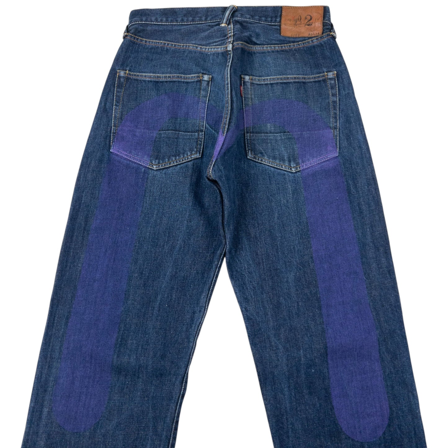 Vintage 90s Evisu Painted Daicock Japanese Denim Jeans Size W31