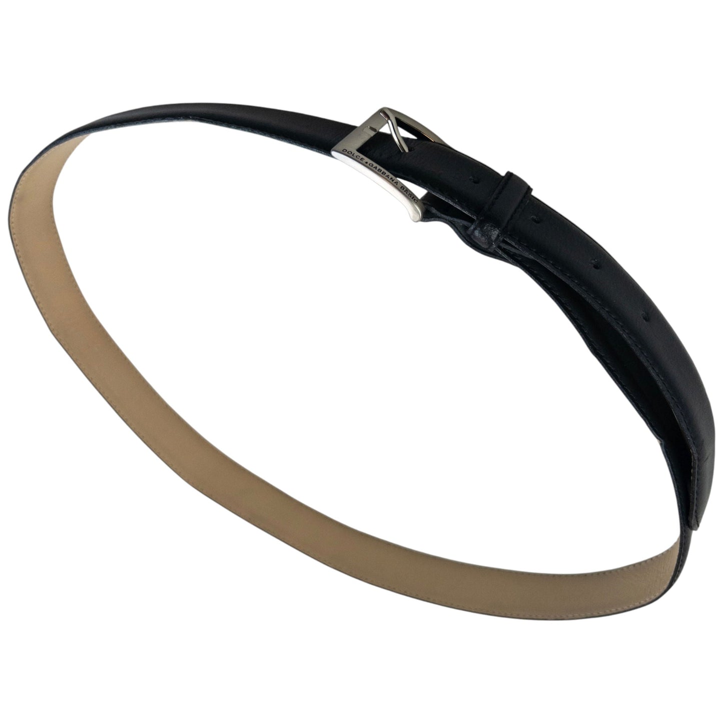Vintage 2000s Dolce & Gabbana Leather Belt Size XL | O/S, Black