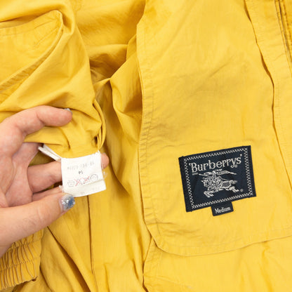 Vintage 90s Burberry Zip Up Jacket Size XS | XS, Yellow