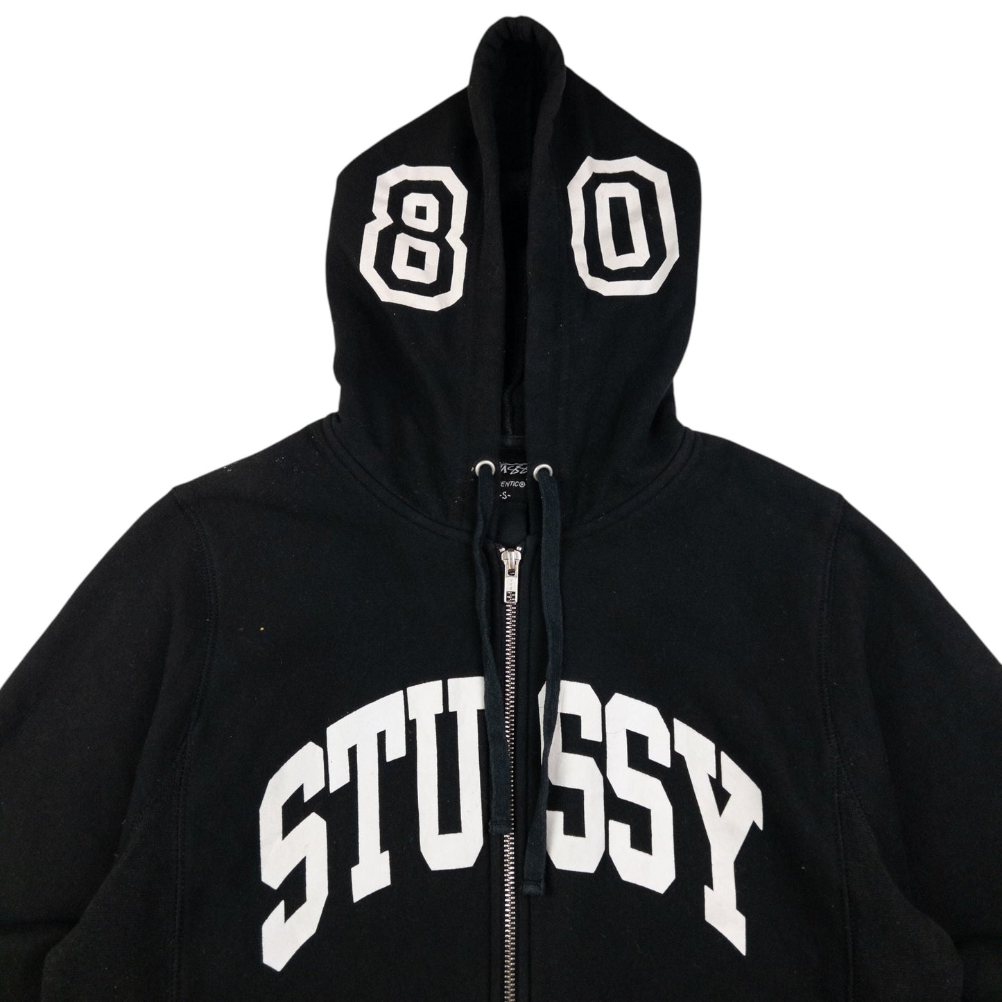Vintage Stussy 80 Zip Up Hoodie Size S