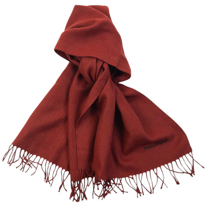 Vintage 90s Issey Miyake Wool Tassel Scarf | O/S, Red