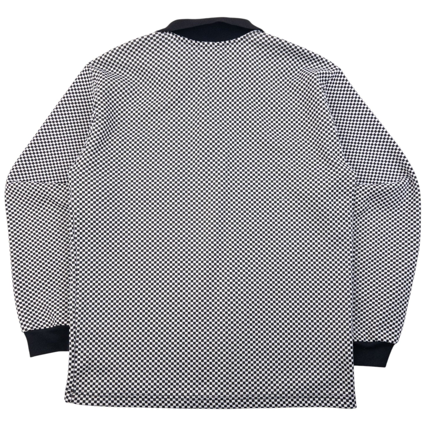 Vintage 90s Versace Jeans Couture Checkered Q Zip Polo Sweatshirt Size S | Small, Multicoloured