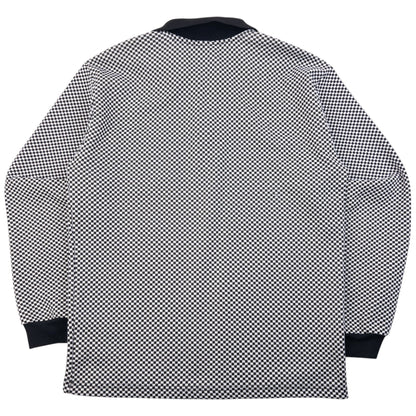 Vintage 90s Versace Jeans Couture Checkered Q Zip Polo Sweatshirt Size S | Small, Multicoloured