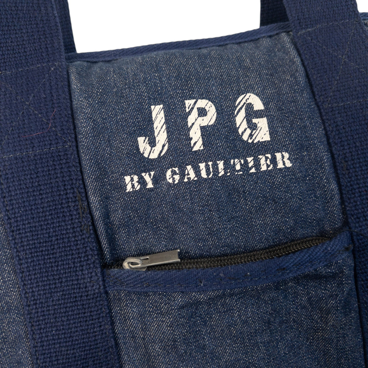 Vintage 2000s Jean Paul Gaultier JPG Denim Shoulder Bag | O/S, Navy