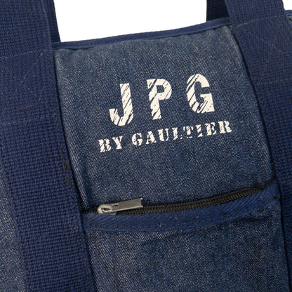 Vintage 2000s Jean Paul Gaultier JPG Denim Shoulder Bag | O/S, Navy