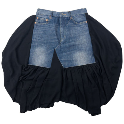 Vintage Junya Watanabe X Comme Des Garçons Denim Contrast Skirt Womens Size W28