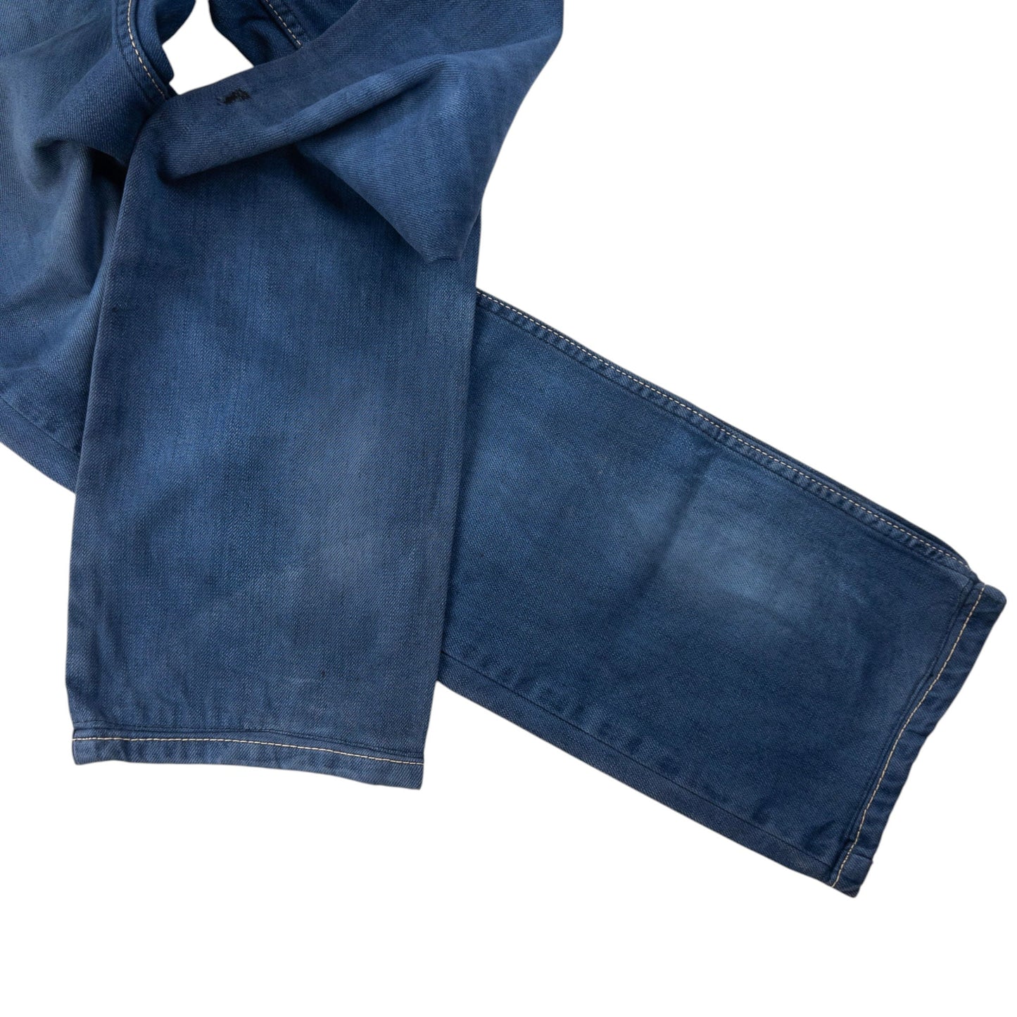 Vintage Jizo Bosatsu Embroidered Koi Fish Troll Japanese Denim Jeans Size W31