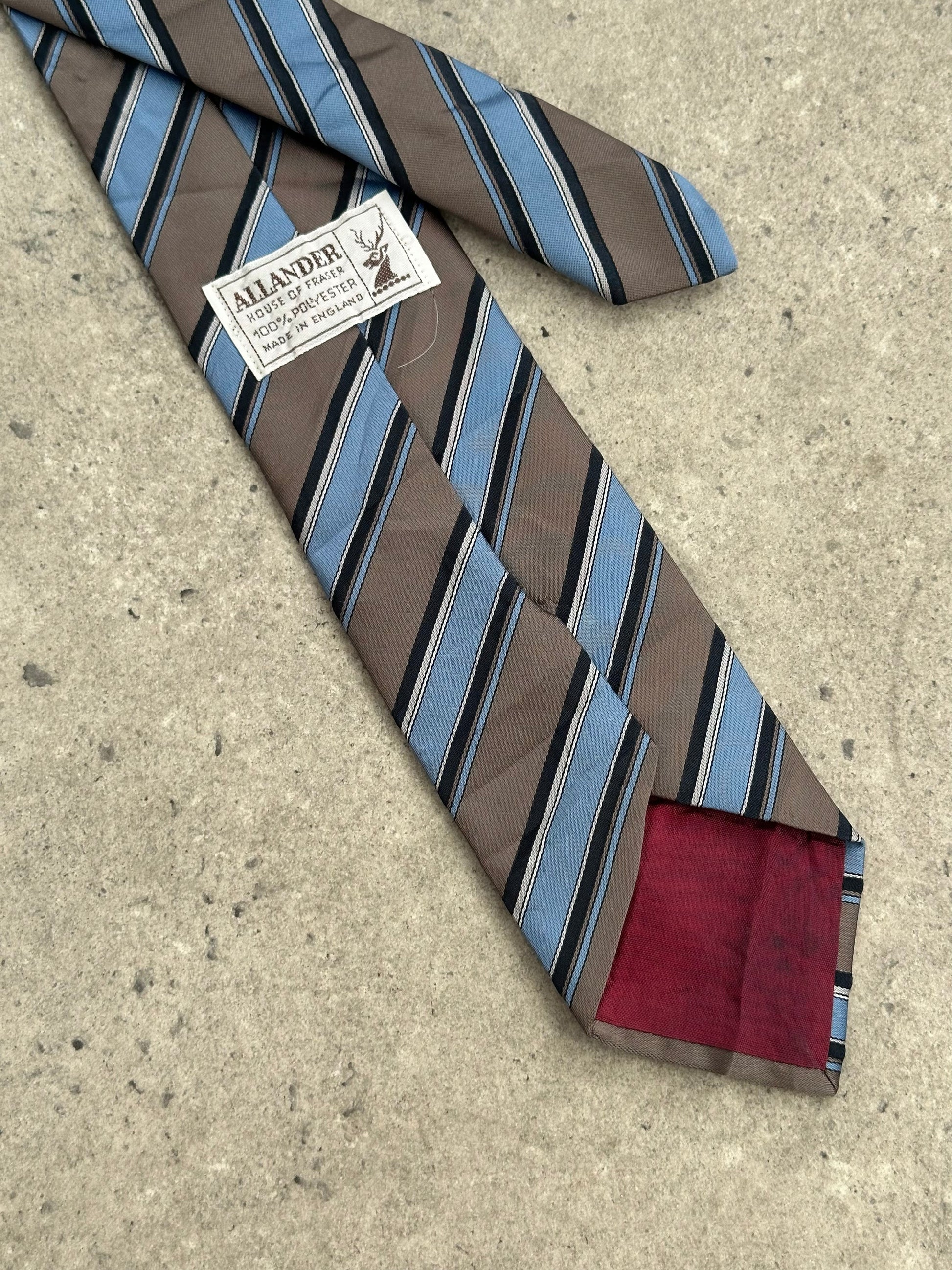 British Vintage 1990s Striped Tie