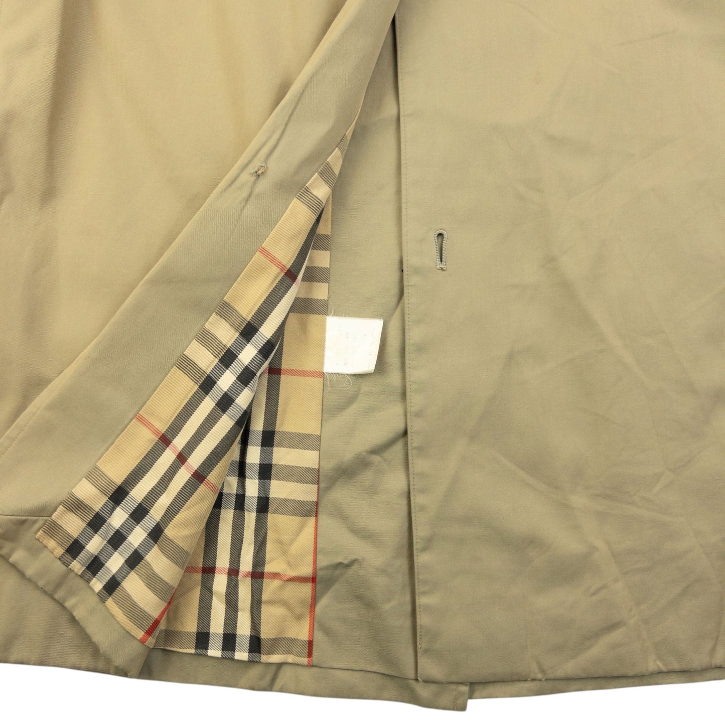 Vintage 90  Burberry Nova Check Lined Belt Waist Trench Jacket Womens Size M | Medium, Beige