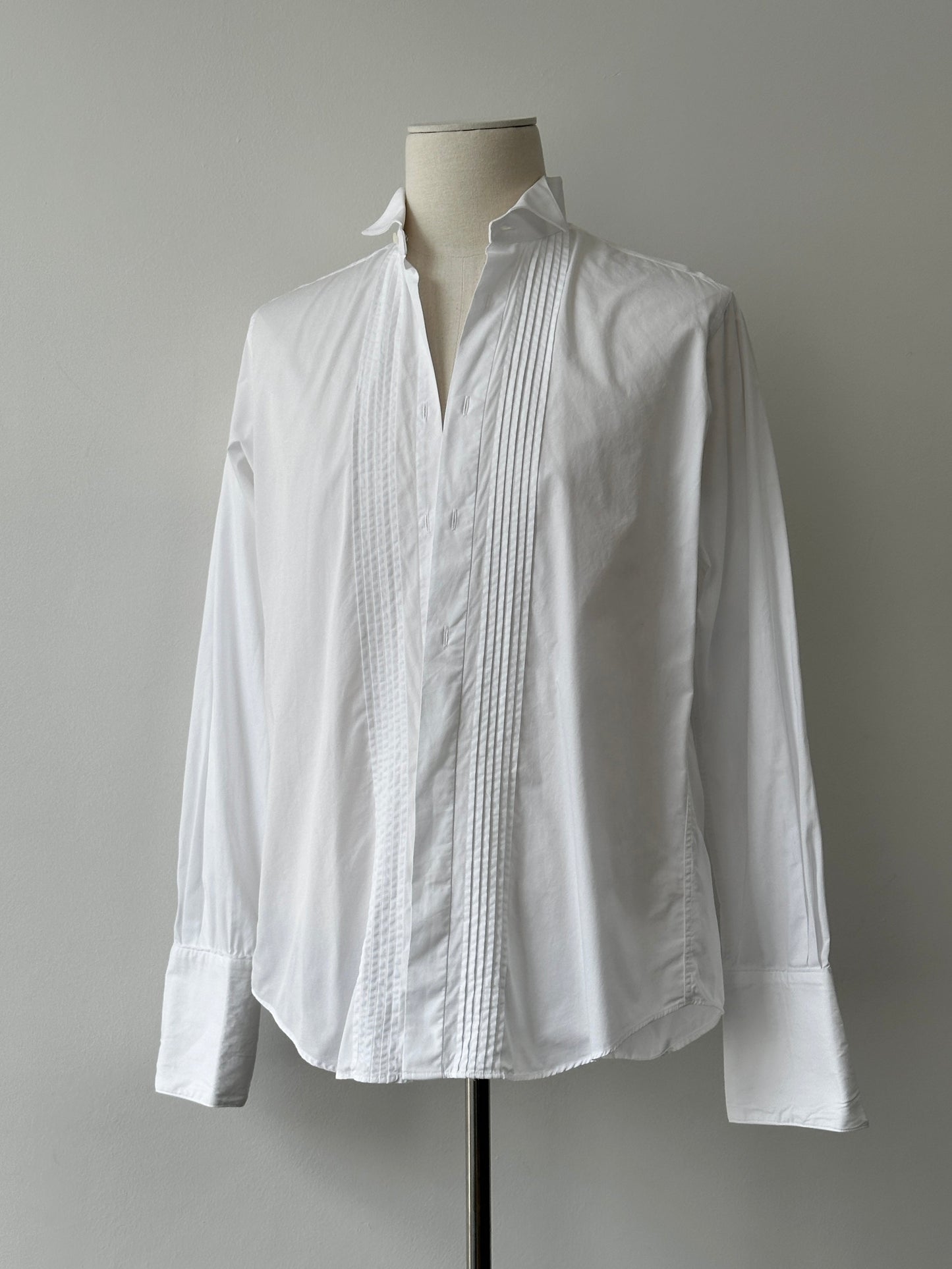 Christian Dior Monsieur 1990s Pure Cotton Tuxedo Shirt - M