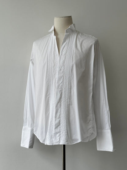 Christian Dior Monsieur 1990s Pure Cotton Tuxedo Shirt - M