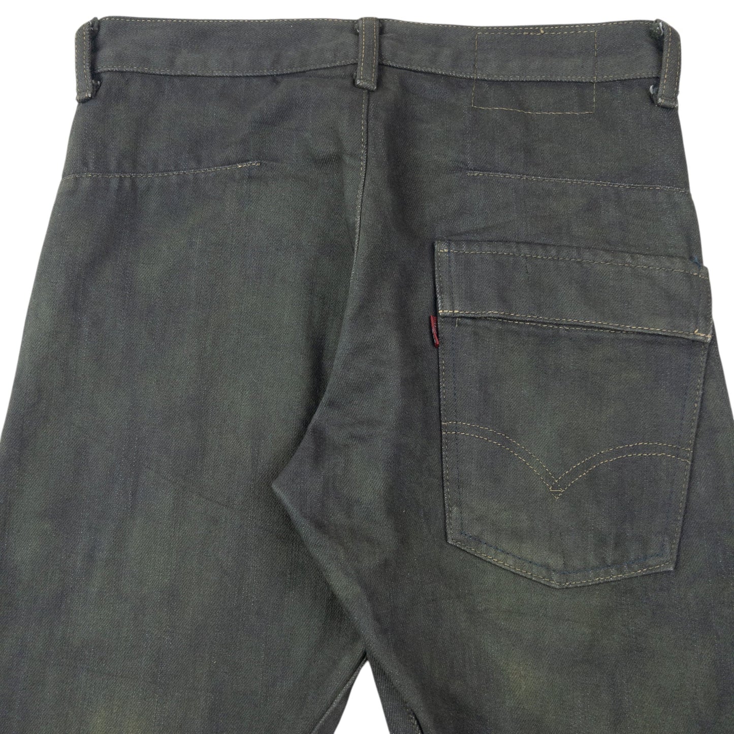 Vintage 2000s Levi's Engineered Garments Denim Jeans Size W27 | W27, Green
