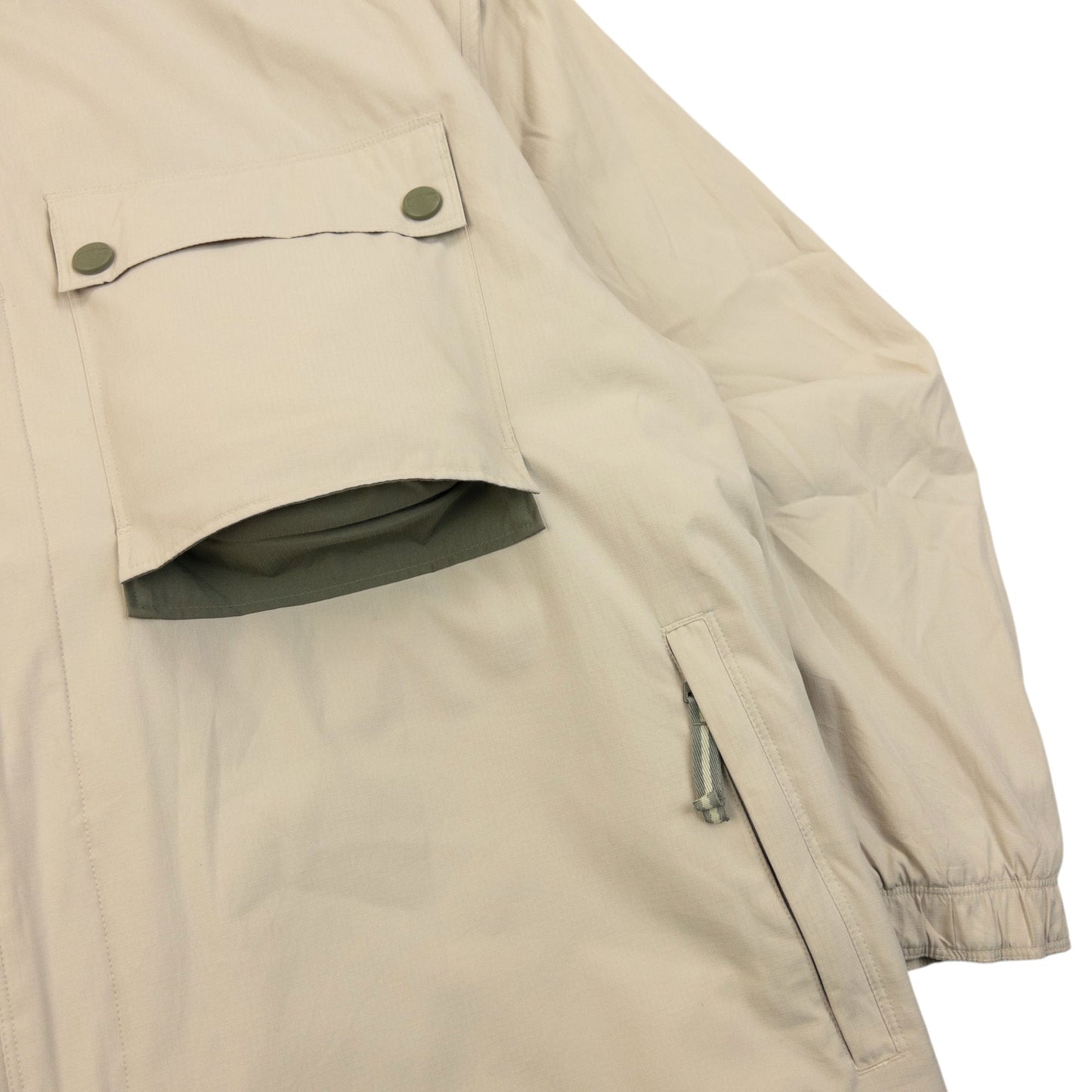 Vintage 2000s Nike Fleece Lined Zip Up Jacket Size XL | XL, Cream