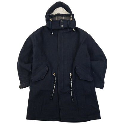 Vintage 90s Armani Jeans Zip Up Wool Jacket Size XXL | XXL, Navy