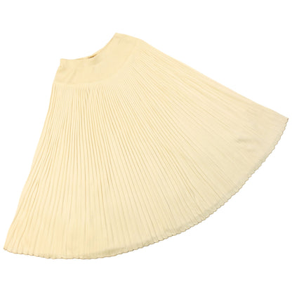 Vintage 80s Issey Miyake Pleated Skirt Womens One SIze | O/S, Cream