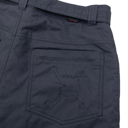 Vintage 90s Oakley Belt Waist Snowboarding Trousers Size L | Large, Black