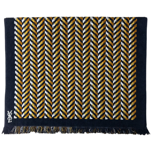 Vintage YSL Yves Saint Laurent Chevron Towel