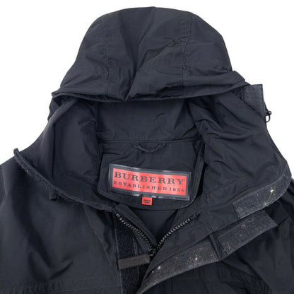 Vintage 2000s Burberry Packable Zip Up Jacket Size M | Medium, Black