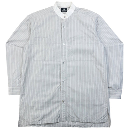 Vintage 2000s Issey Miyake Striped Long Sleeve Button Up Shirt Size S | Small, Grey