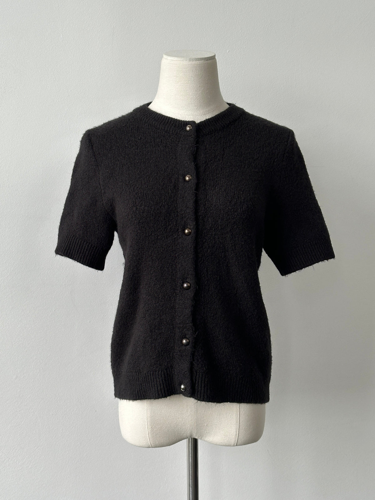Vintage 2000s Short Sleeve Knit Cardigan - S