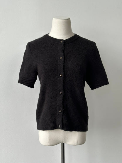 Vintage 2000s Short Sleeve Knit Cardigan - S