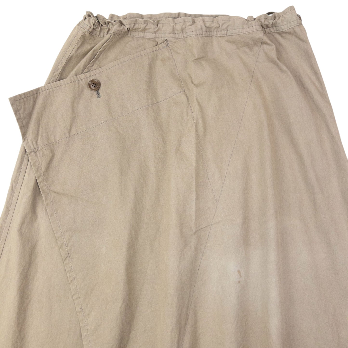 Vintage 2000s Yohji Yamamoto Asymmetric Skirt Womens Size M | Medium, Beige
