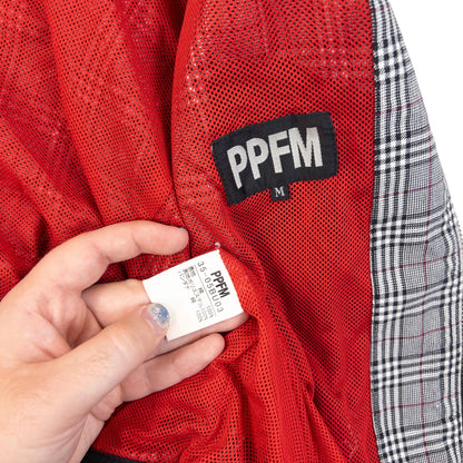 Vintage 2000s PPFM Checkered Multi Zip Jacket Womens Size S | Small, Grey