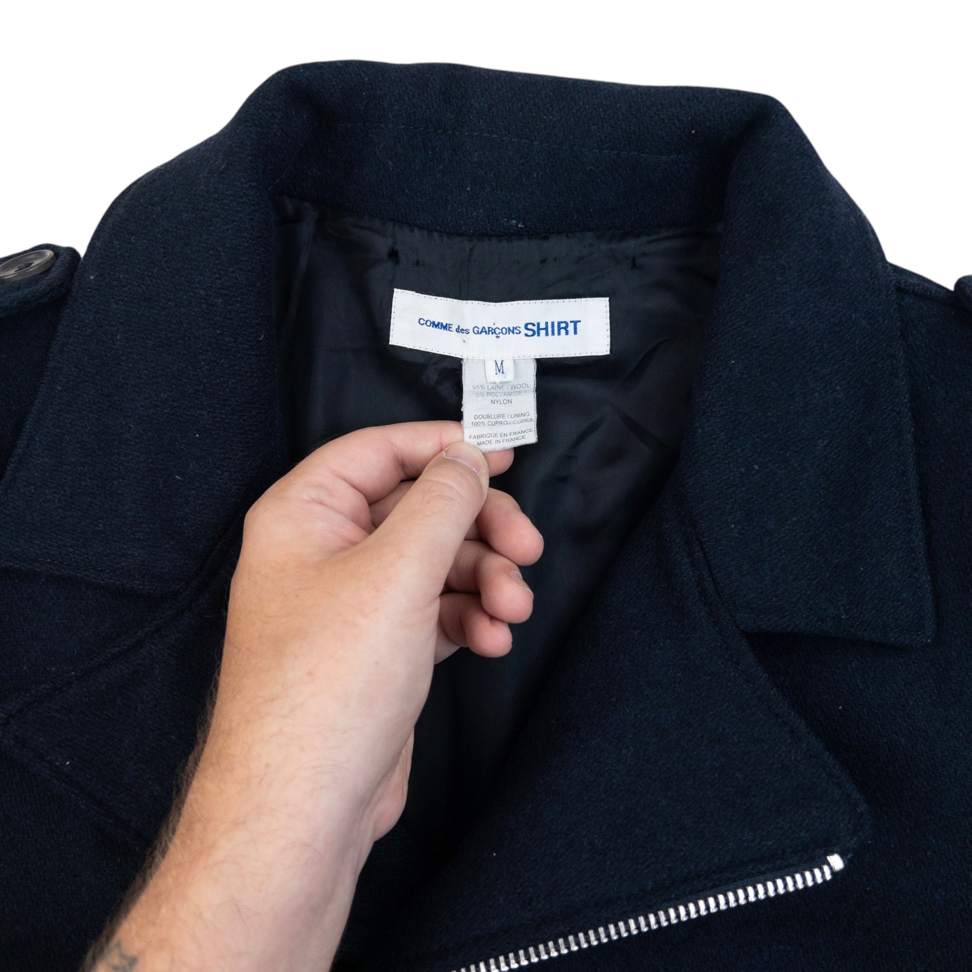 Vintage Comme Des Garçons SHIRT Asymmetric Wool Jacket Size S