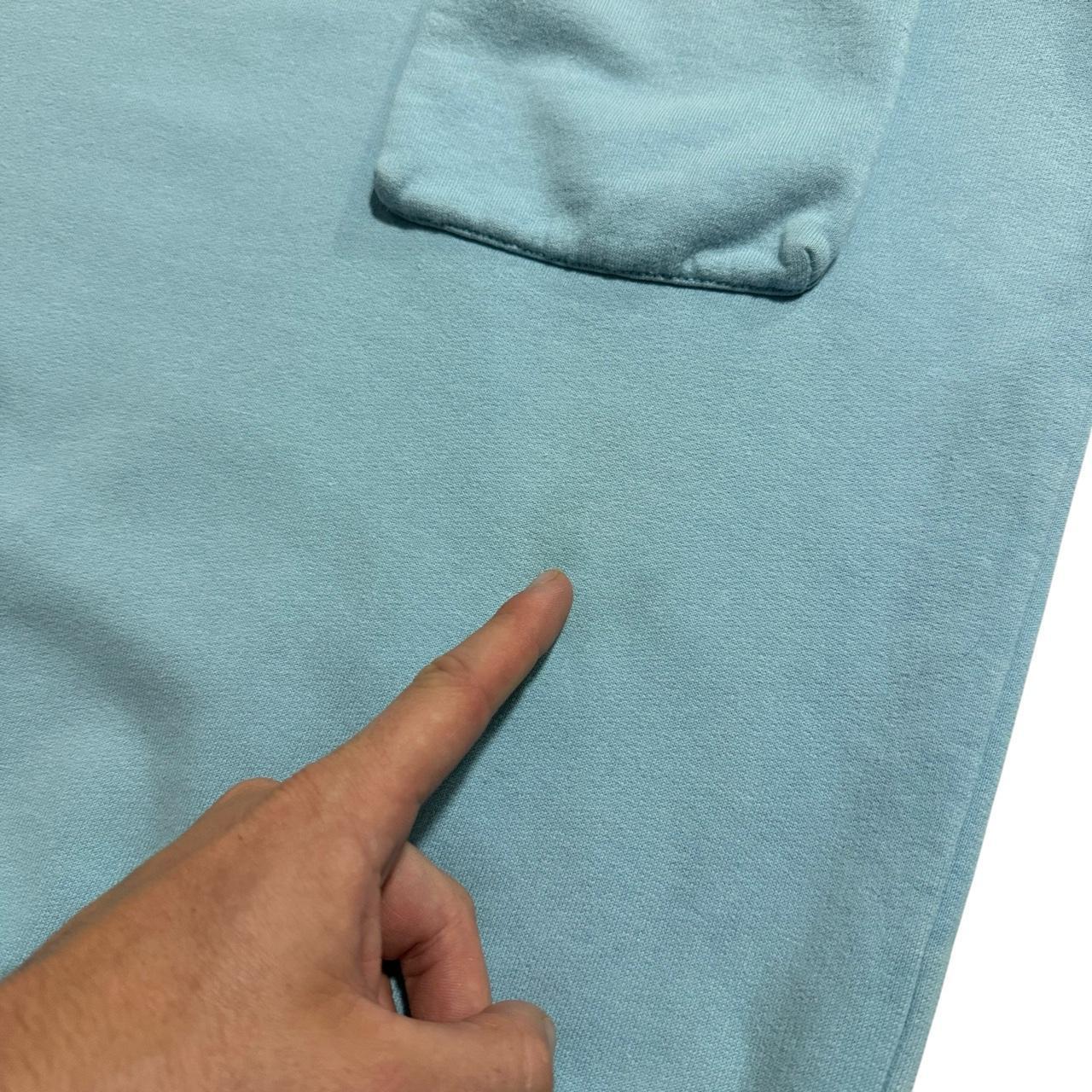 Stone Island Baby Blue Pullover Crewneck | Medium, Blue