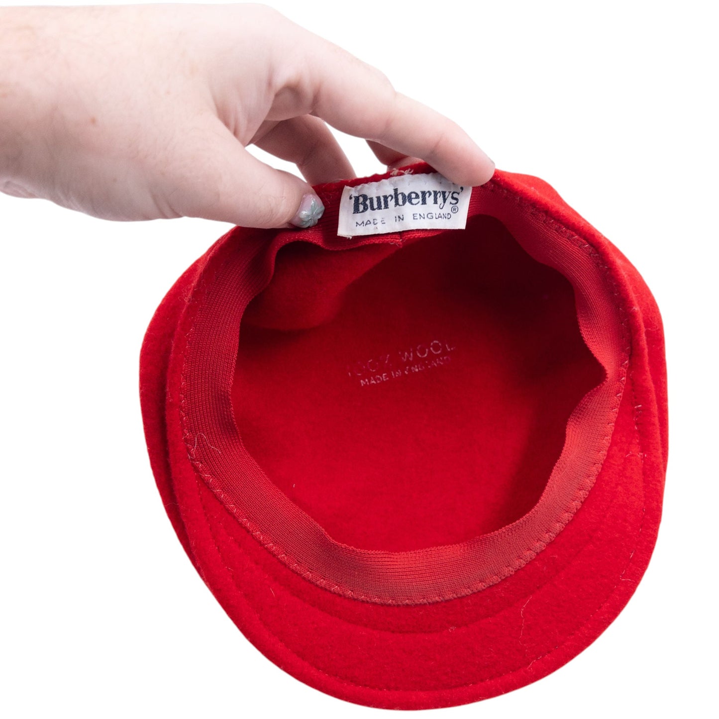 Vintage Burberry Wool Flat Cap