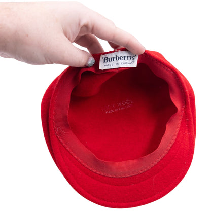 Vintage Burberry Wool Flat Cap
