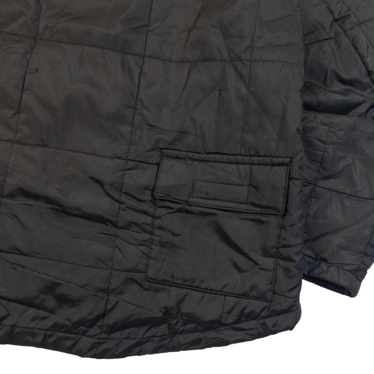 Vintage 90s Yohji Yamamoto A.A.R Quilted Jacket Size M | Medium, Black
