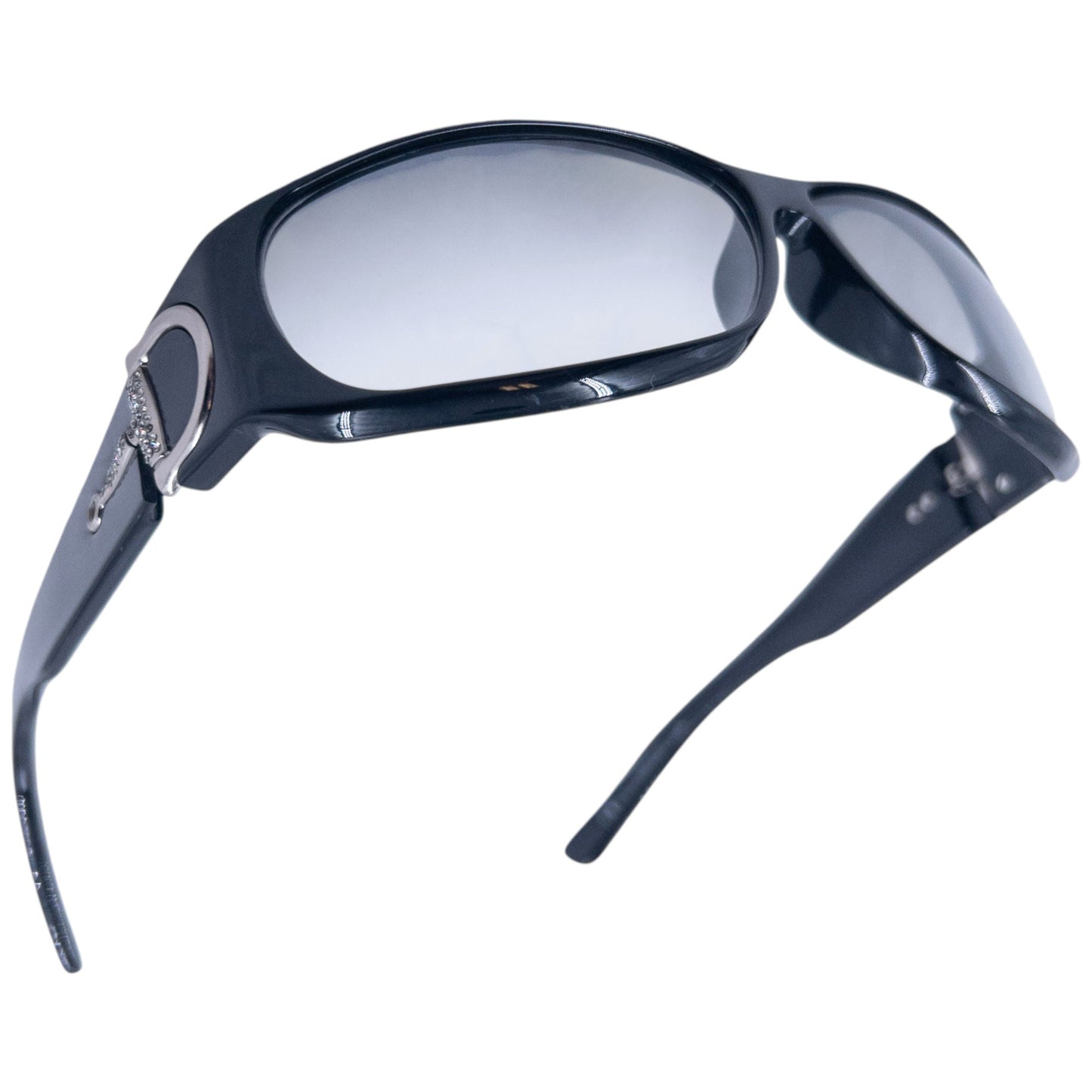 Vintage 90s Gucci Diamante Horse Bit Sunglasses | O/S, Black