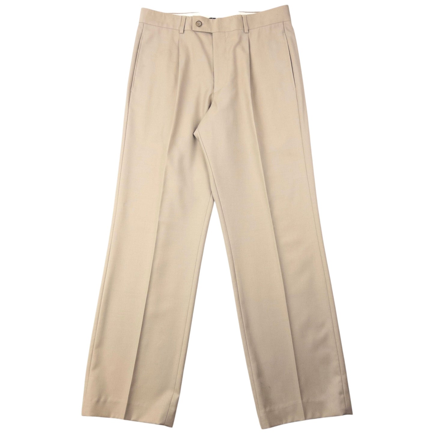 Vintage 90s YSL Yves Saint Laurent Jacket & Trousers Suit Set Size M | Medium, Beige