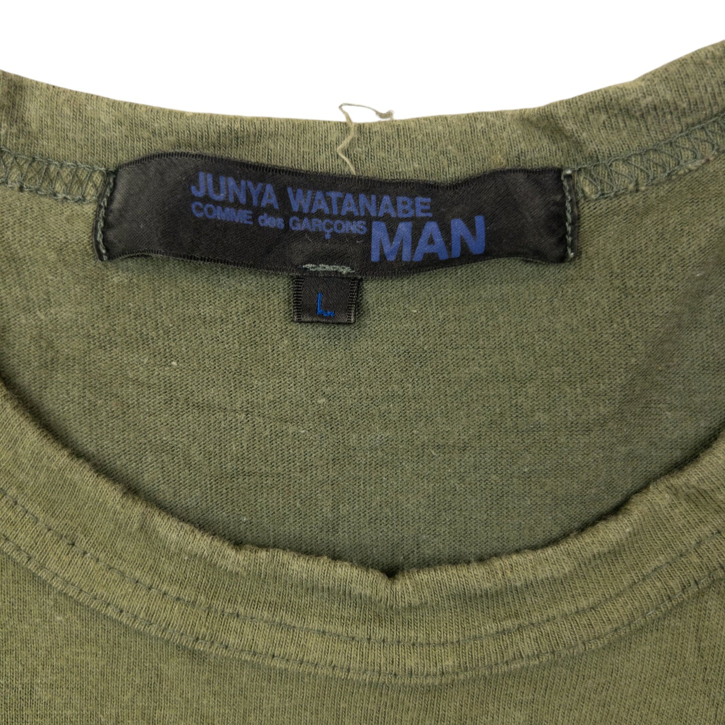 Vintage 2003 Junya Watanabe X Comme Des Garçons MAN Graphic T Shirt Size M | Medium, Green