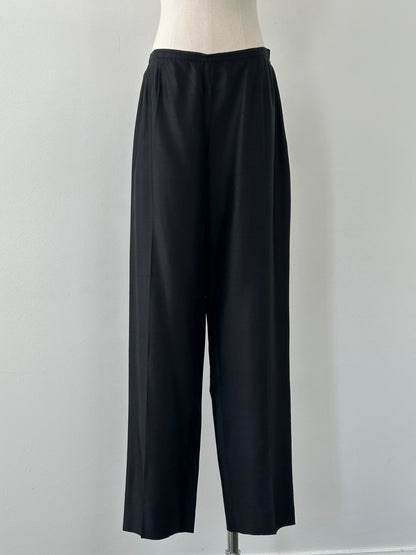 Max Mara 1990s Silk Straight Leg Trousers - W28
