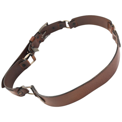 Vintage 2000s Dolce & Gabbana Leather Belt Size XL | O/S, Brown