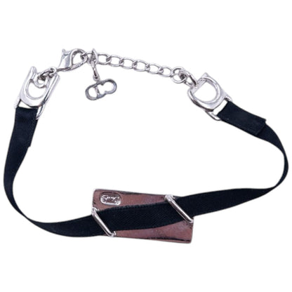 Vintage Dior Licence Plate Ribbon Bracelet