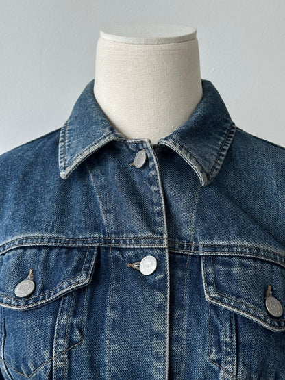 Armani Jeans 1990s Cotton Mid Wash Denim Jacket - S
