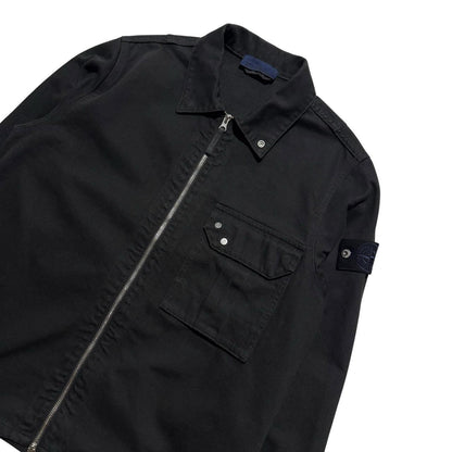 Stone Island Denim Research Overshirt | Small, Black