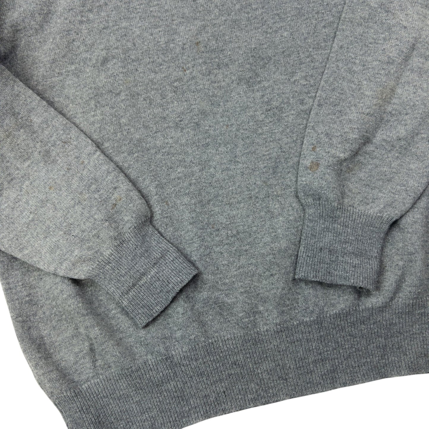 Vintage 90s YSL Yves Saint Laurent Wool Jumper Size L | Large, Grey