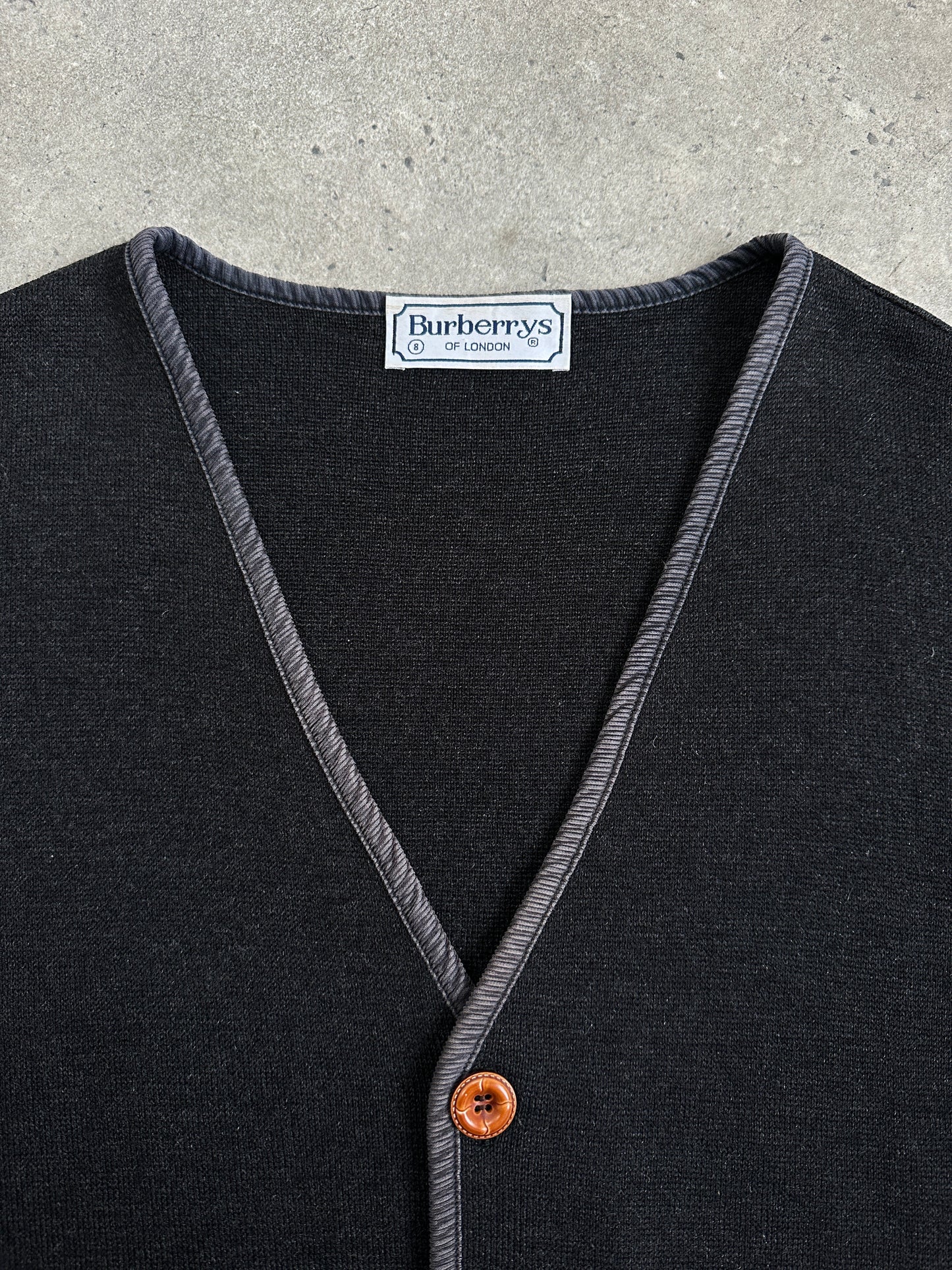 Burberry 1990s Wool Knit Logo Waistcoat - L