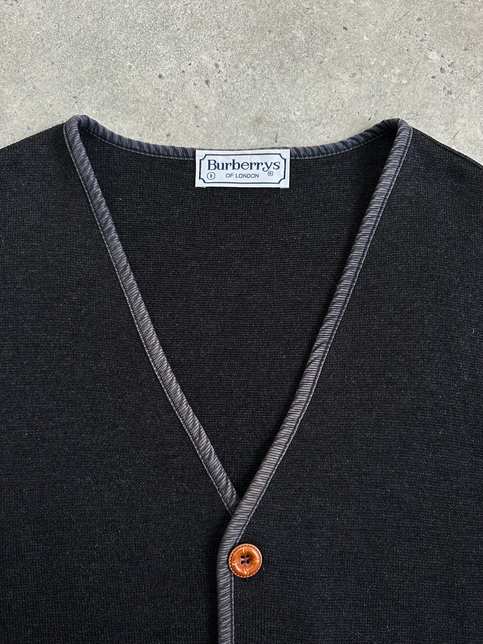 Burberry 1990s Wool Knit Logo Waistcoat - L