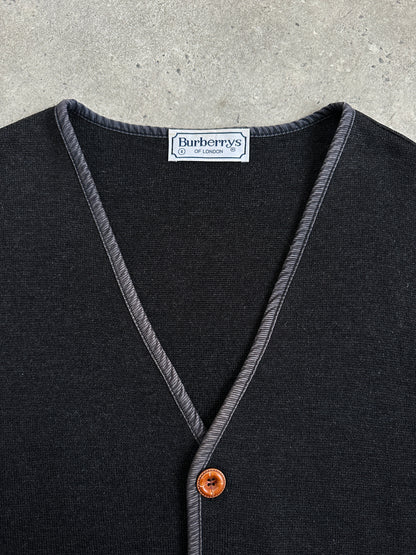 Burberry 1990s Wool Knit Logo Waistcoat - L