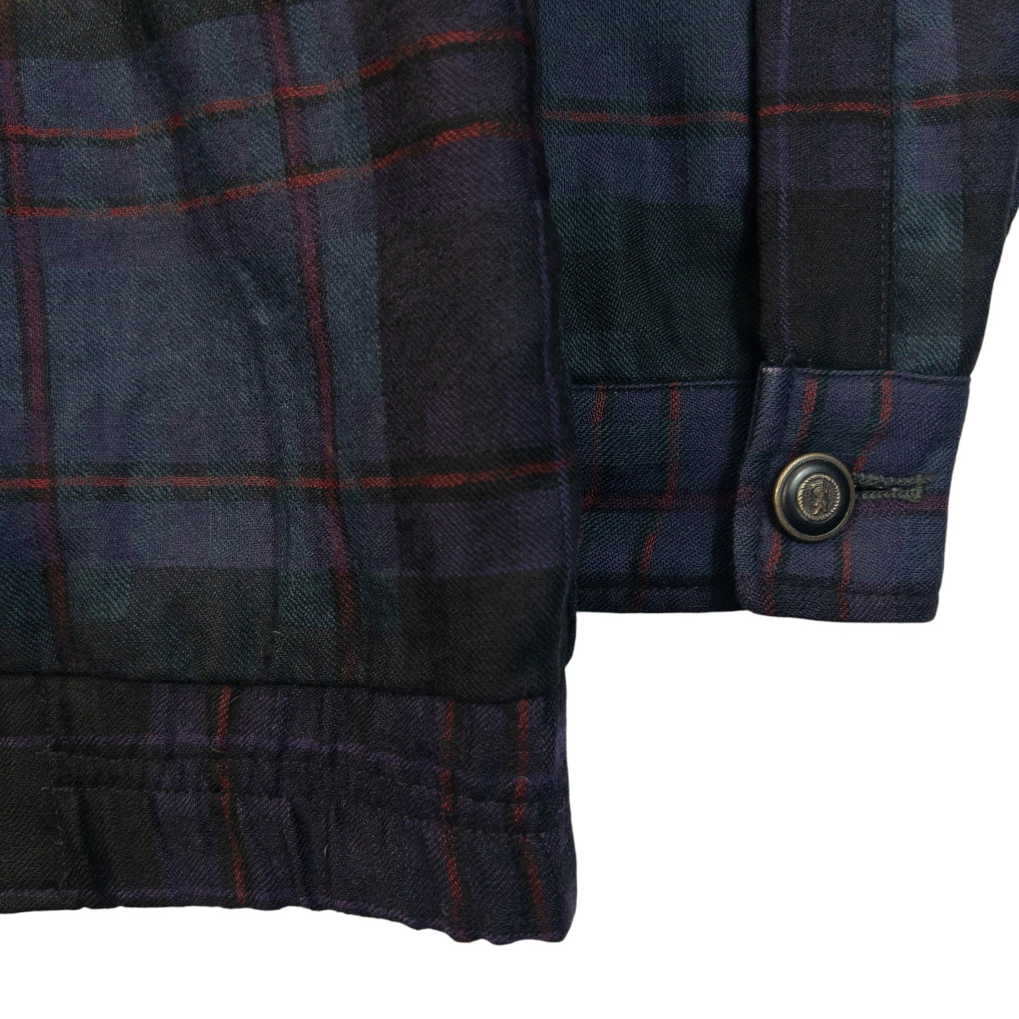 Vintage 80s YSL Yves Saint Laurent Checkered Harrington Jacket Size M | Medium, Red