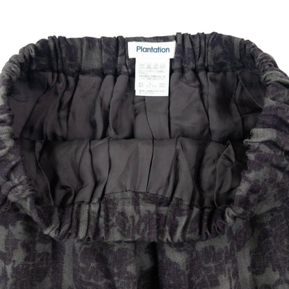 Vintage 90s Plantation By Issey Miyake Pattern Skirt Womens Size XL | XL, Grey